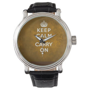 Reloj De Pulsera Mantener la calma y continuar