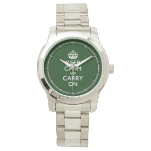 RELOJ DE PULSERA MANTENER LA CALMA Y MANTENER EL EQUIPO