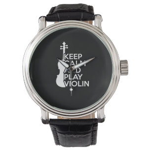 Reloj De Pulsera Mantener la calma y reproducir violín