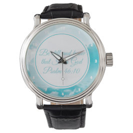 Reloj De Pulsera Mantente y conoce el hermoso verso de la Biblia Cr