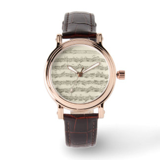 Reloj De Pulsera Manuscrito de música Bach 2Cello Suite
