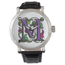 Manuscrito luminoso de renacimiento morado M