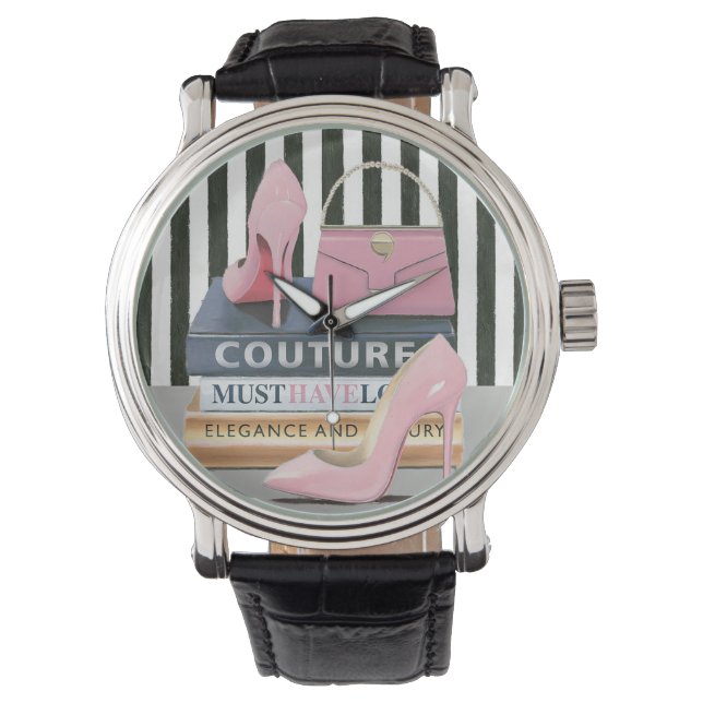 Reloj De Pulsera Manzana silvestre | Bandas de corte - Zapatos y bo (Anverso)