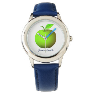 Reloj De Pulsera Manzana Verde Moderna