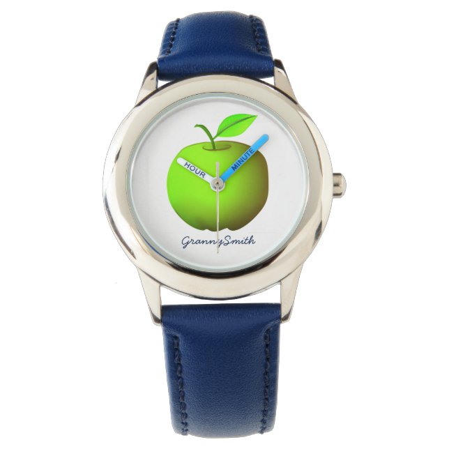 Reloj De Pulsera Manzana Verde Moderna (Anverso)