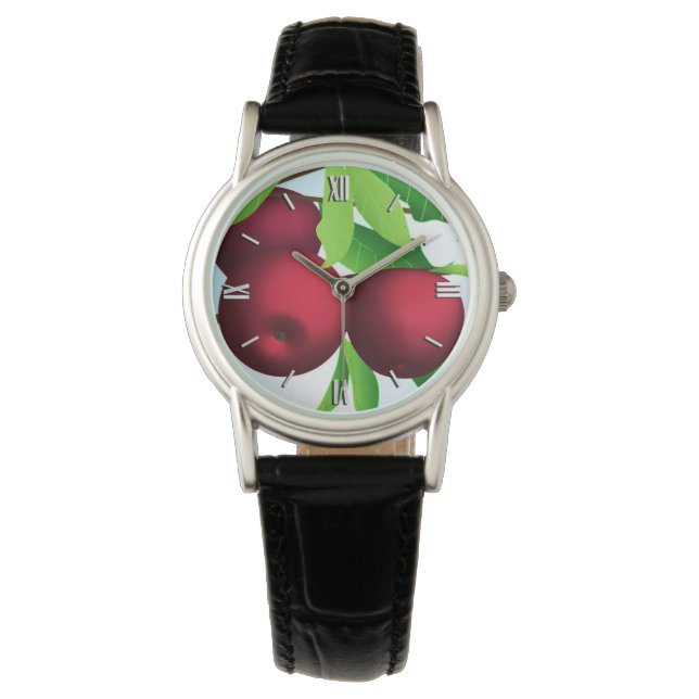Reloj De Pulsera "Manzanas en una rama" (Anverso)