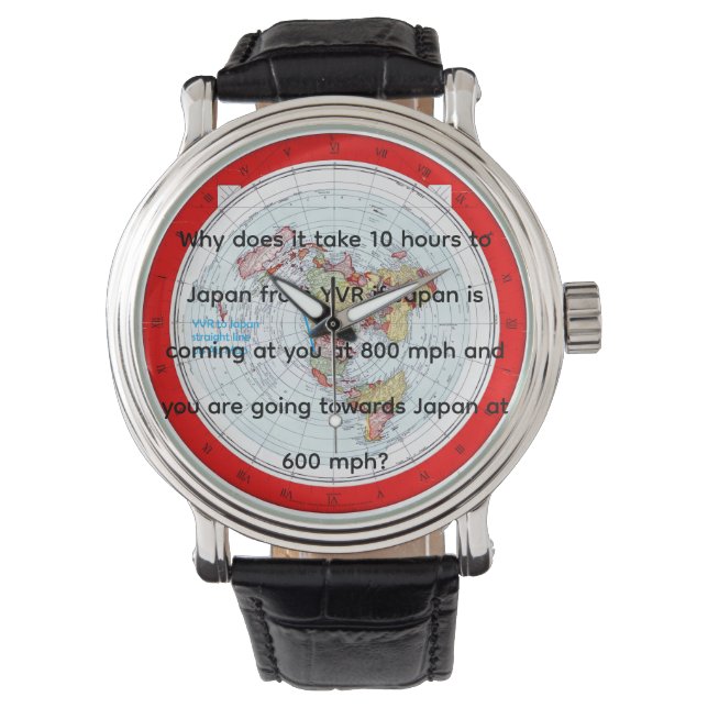 Reloj De Pulsera Mapa Aéreo (Anverso)