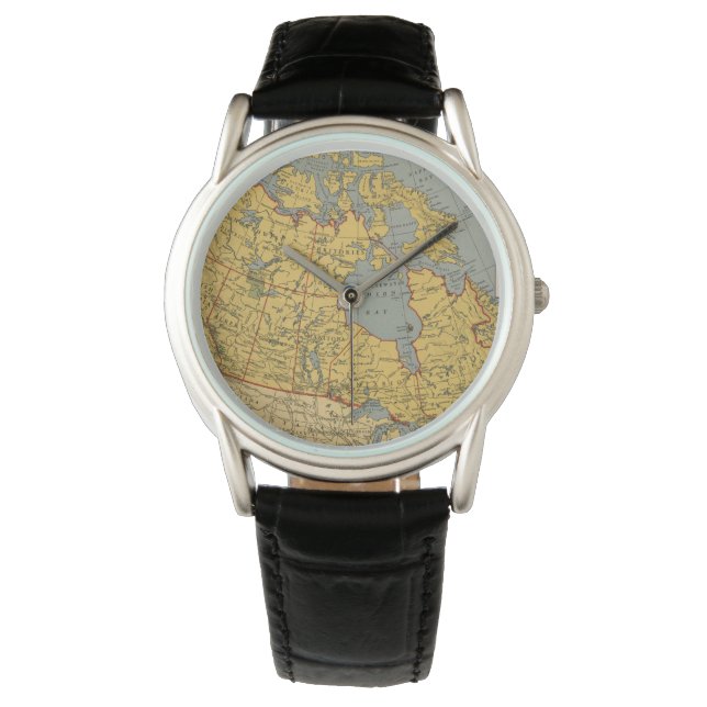 Reloj De Pulsera Mapa antiguo de Canadá (Anverso)