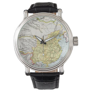 RELOJ DE PULSERA MAPA: CHINA, 1910