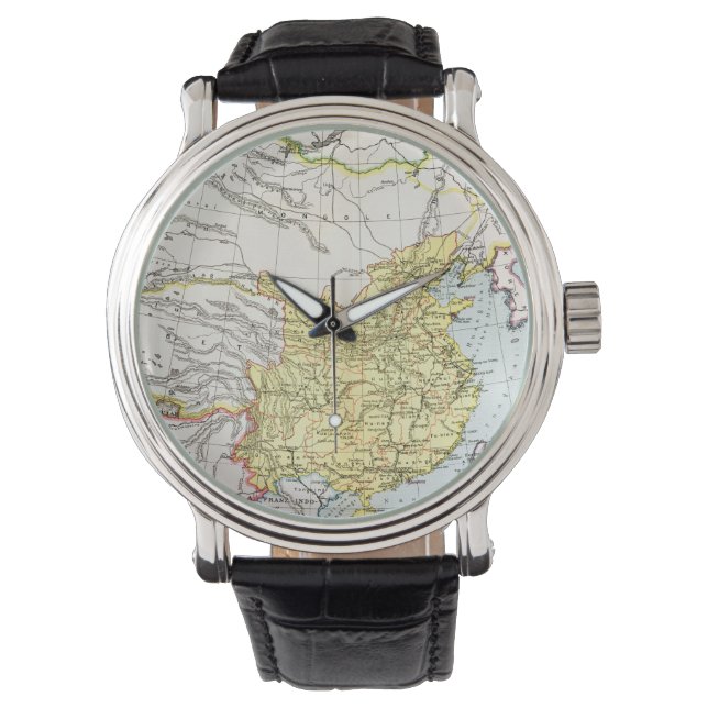 RELOJ DE PULSERA MAPA: CHINA, 1910 (Anverso)