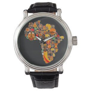 Reloj De Pulsera Mapa de AFrican