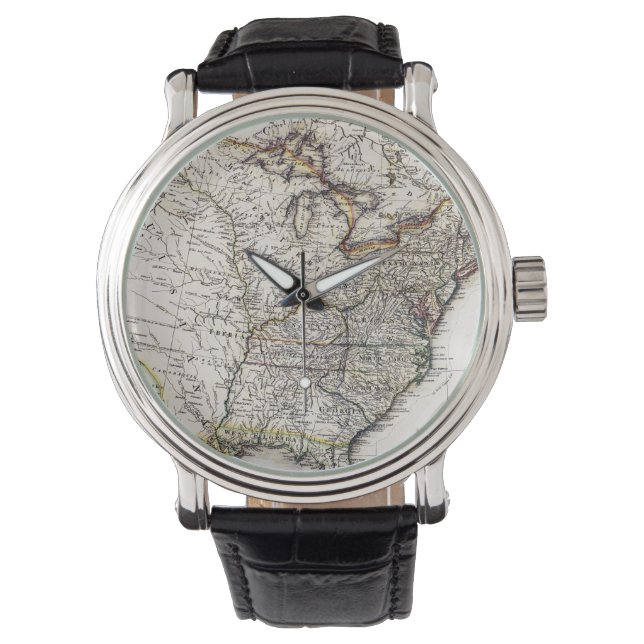 RELOJ DE PULSERA MAPA DE AMÉRICA, 1809 (Anverso)