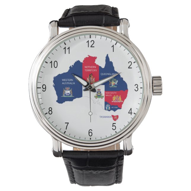 Reloj De Pulsera Mapa de Australia (Anverso)