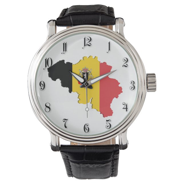Reloj De Pulsera Mapa de Bélgica (Anverso)