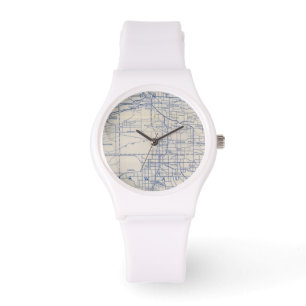 Reloj De Pulsera Mapa de camino de la bicicleta de Wisconsin 2