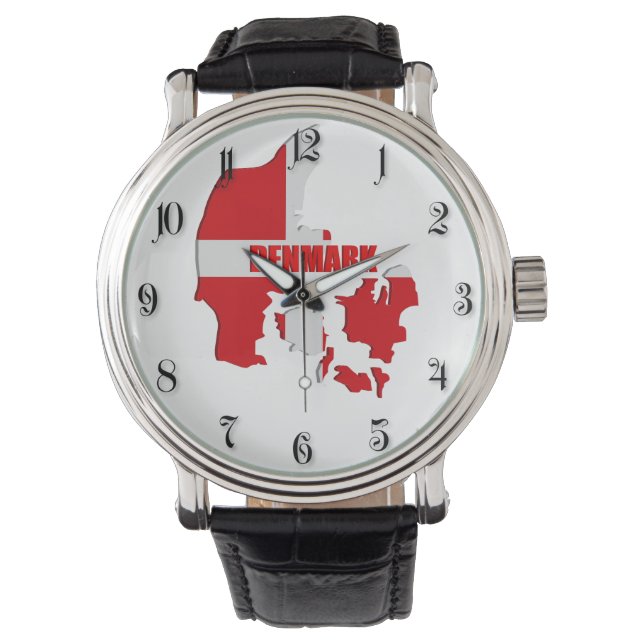 Reloj De Pulsera Mapa de Dinamarca (Anverso)
