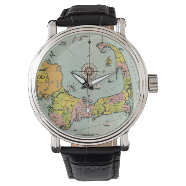 Reloj De Pulsera Mapa de época de Cape Cod (Anverso)