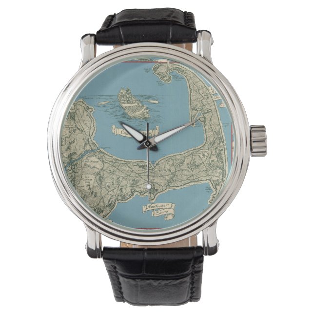 Reloj De Pulsera Mapa de época de Cape Cod (1945) (Anverso)