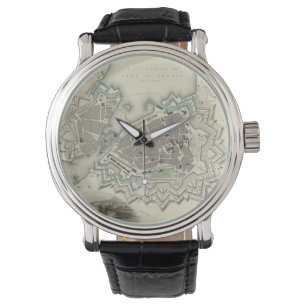 Reloj De Pulsera Mapa de época de Ginebra (1841)