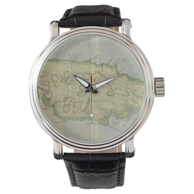 Reloj De Pulsera Mapa de época de Jamaica (1780) (Anverso)