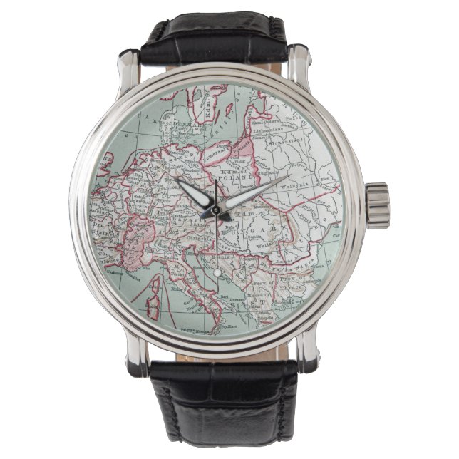 RELOJ DE PULSERA MAPA DE EUROPA, SIGLO XII (Anverso)