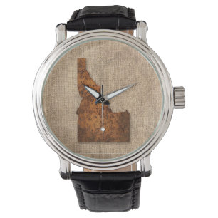 Reloj De Pulsera Mapa de Idaho Spud