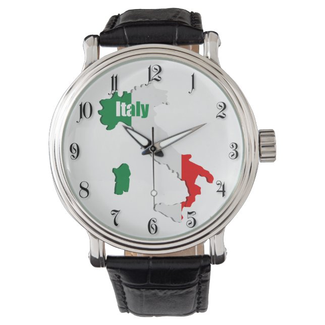 Reloj De Pulsera Mapa de Italia (Anverso)