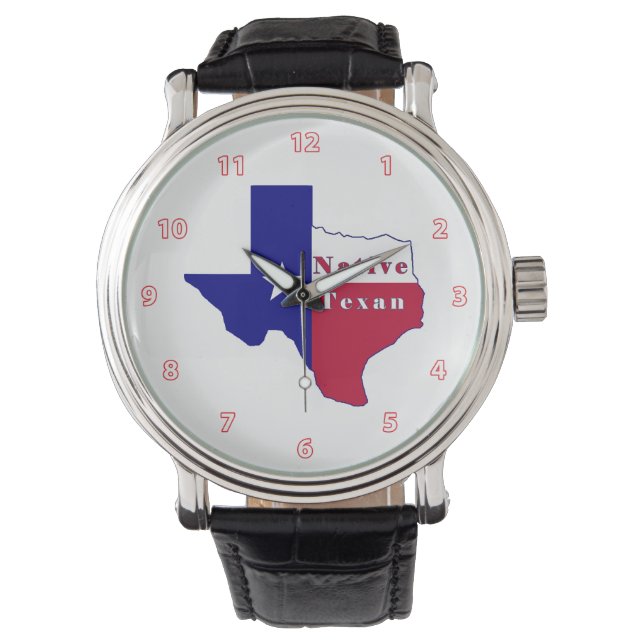 Reloj De Pulsera Mapa de la bandera de texto nativa (Anverso)