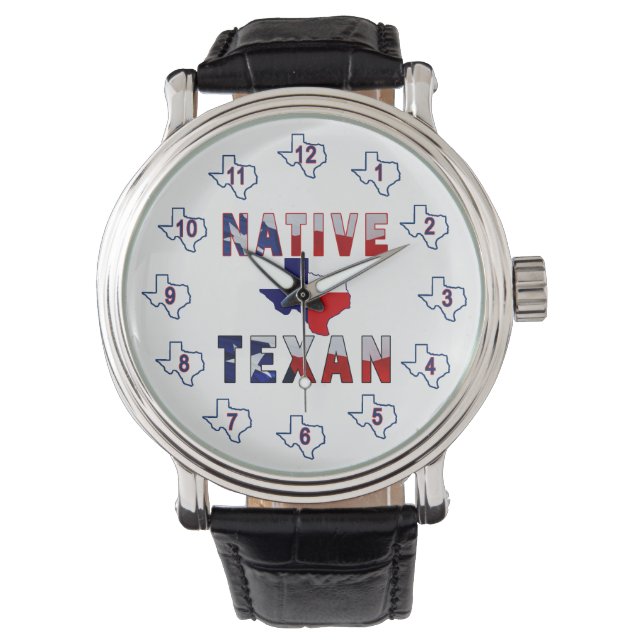 Reloj De Pulsera Mapa de la bandera de texto nativa (Anverso)