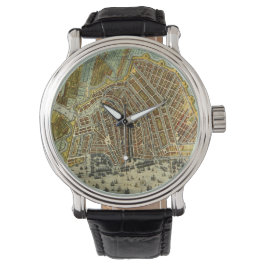 Reloj De Pulsera Mapa de la calle antigua de Ámsterdam, Países Bajo