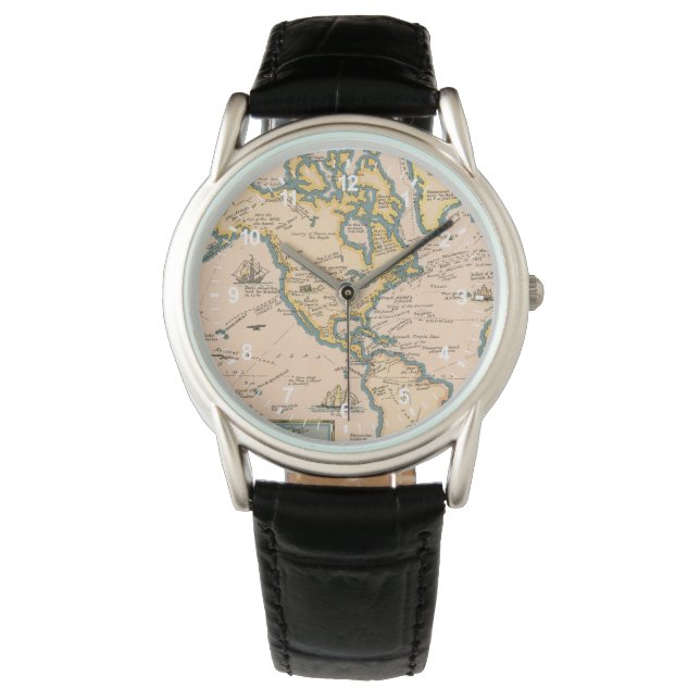 Reloj De Pulsera Mapa de las grandes aventuras (Anverso)