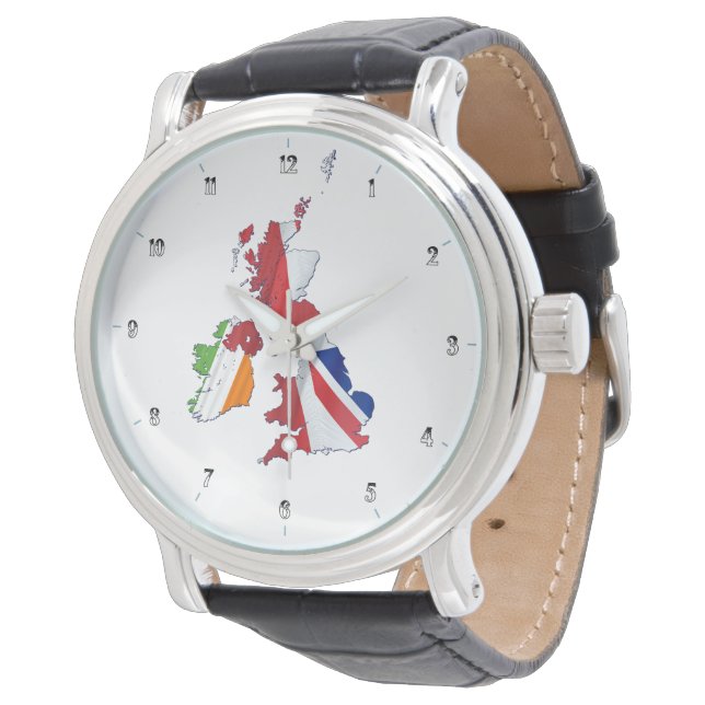 RELOJ DE PULSERA MAPA DE LAS ISLAS BRITÁNICAS Y OBSERVACIÓN DE BAND (Angular)