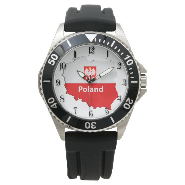 Reloj De Pulsera Mapa de Polonia (Anverso)
