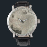Reloj De Pulsera Mapa de Texas con fronteras del condado<br><div class="desc">Este impresionante mapa del estado de Texas muestra cómo se trazaron las líneas del condado. También contiene representaciones del Álamo,  un derrame de petróleo y vaqueros a caballo. Muestra un poco de amor al estado de la estrella solitaria comprando esta impresión!</div>