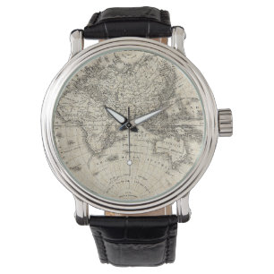 Reloj De Pulsera Mapa de Vintage de Europa y Asia