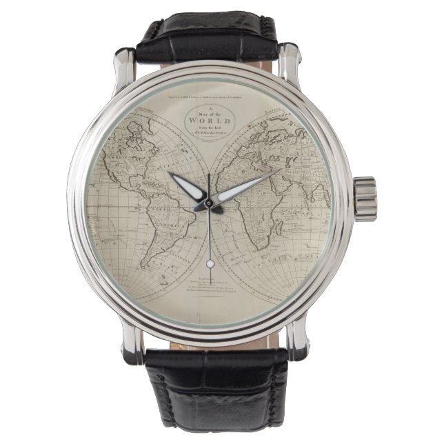 Reloj De Pulsera Mapa del mundo 2 (Anverso)