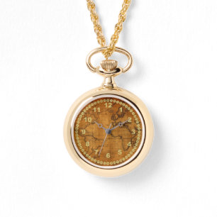 Reloj De Pulsera Mapa del Mundo Antiguo