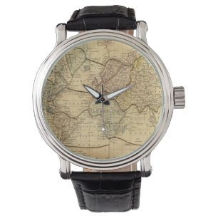 Reloj De Pulsera Mapa del mundo en la proyección de Mercators