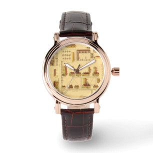 RELOJ DE PULSERA MAPA DEL PUEBLO DE LA COCTELERA, 1849