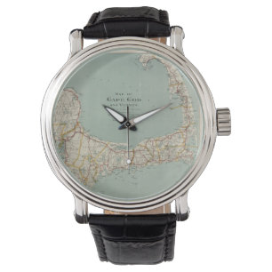 Reloj De Pulsera Mapa del vintage de Cape Cod (1917)