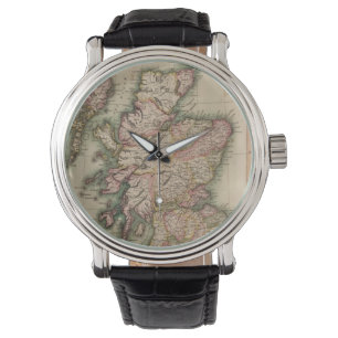 Reloj De Pulsera Mapa del vintage de Escocia (1814)