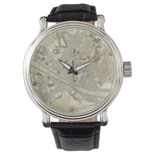 Reloj De Pulsera Mapa del vintage de Florencia Italia (1835)