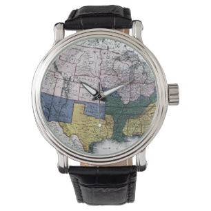RELOJ DE PULSERA MAPA: GUERRA CIVIL, 1864