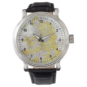 RELOJ DE PULSERA MAPA: INGLATERRA Y PAÍS DE GALES