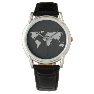 Reloj De Pulsera mapa mundial