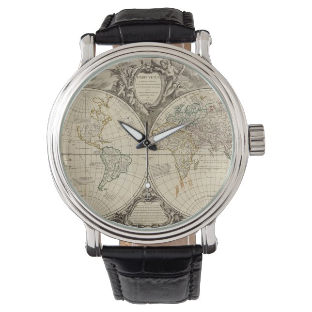 Reloj De Pulsera Mapa mundial 8 (Anverso)