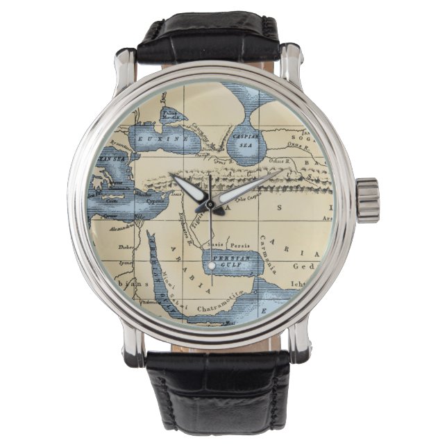 RELOJ DE PULSERA MAPA MUNDIAL: ERATOSTHENES (Anverso)