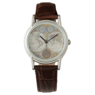 Reloj De Pulsera MAPA MUNDIAL Vintage