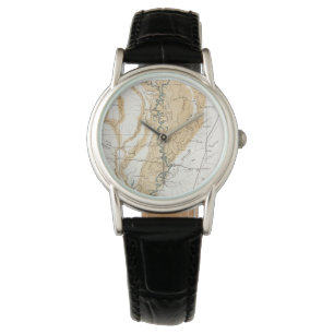 RELOJ DE PULSERA MAPA: RÍO MISISIPI, 1861