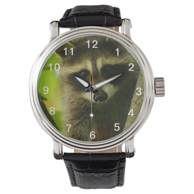 Reloj De Pulsera mapache (Anverso)